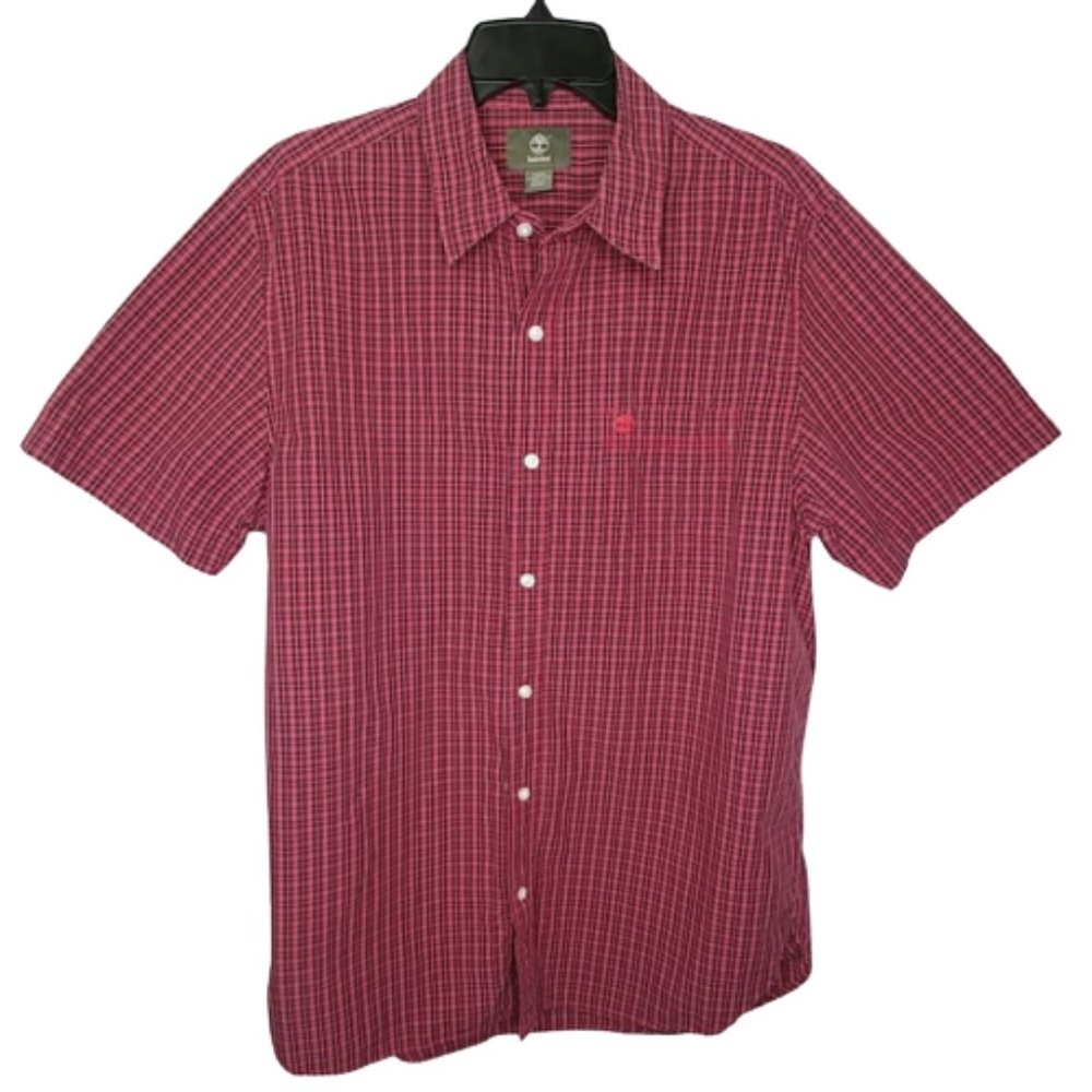 Timberland Short Sleeve Button Down Shirt Size M